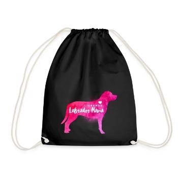 Liebende Labrador Mama - Turnbeutel - Schwarz - Vorne