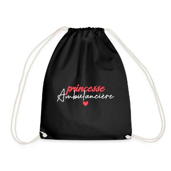 Princesse Ambulancière - Sac de sport léger - noir - Devant