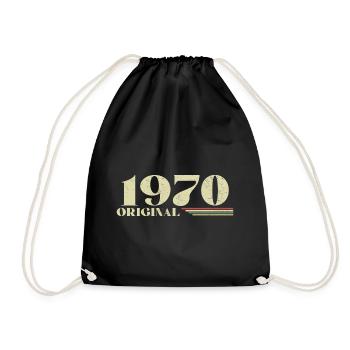 Original 1970 Vintage 1970 anniversaire 1970 rétro - Sac de sport léger - noir - Devant
