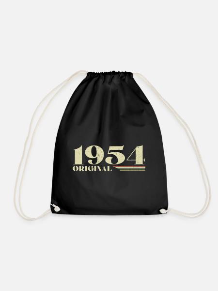 Original 1954 Jahrgang 1954 Geburtstag 1954 Retro - Turnbeutel - Schwarz