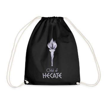 Child of Hecate – Percy Jackson inspired design - Drawstring Bag - black - Front
