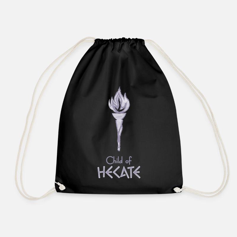 Child of Hecate – Percy Jackson inspired design - Drawstring Bag - black