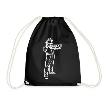 Dessin apiculteur - Sac de sport léger - noir - Devant