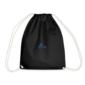 Battements de cœur VTT - Sac de sport léger - noir - Devant