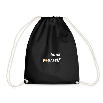 bank yourself Bitcoin ist dezentral - Turnbeutel - Schwarz - Vorne