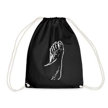 Pieds Pieds Soins des pieds Podologie - Sac de sport léger - noir - Devant