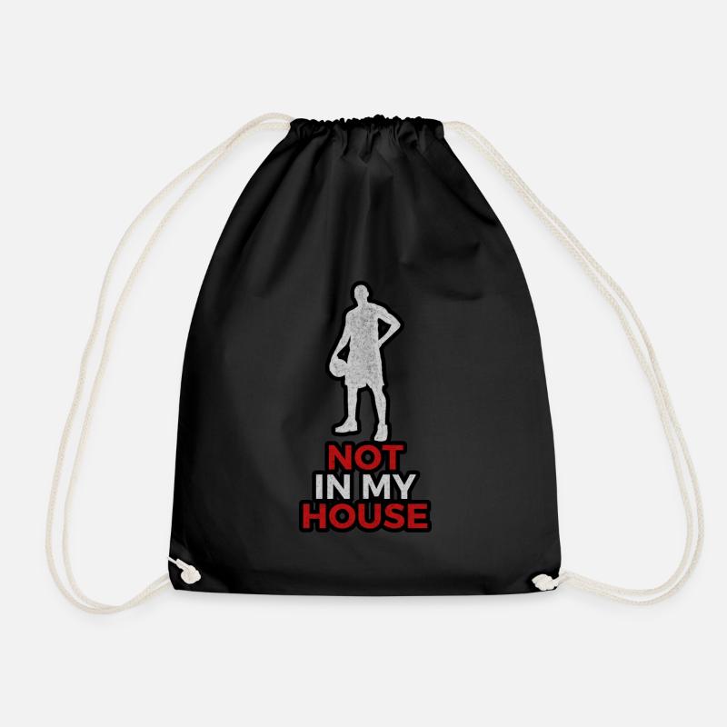 NOT IN MY HOUSE GRUNGE - Drawstring Bag - black