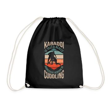 Gift for Kabaddi Lovers - Drawstring Bag - black - Front