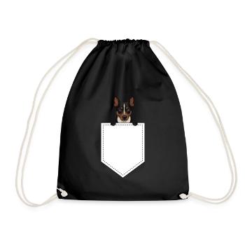 Cadeau de chien Kelpie - Sac de sport léger - noir - Devant