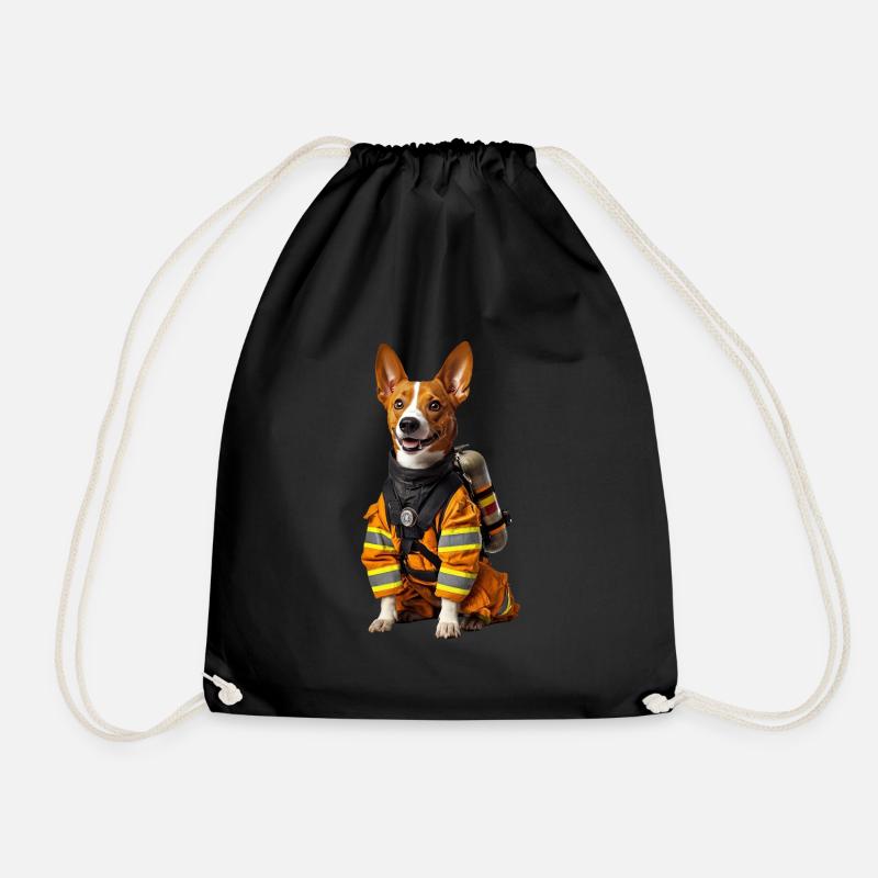 Basenji - Turnbeutel - Schwarz