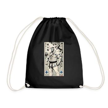 Finnish Karate MASTER - Drawstring Bag - black - Front