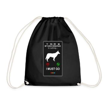 Appels tchèques czech Wolfhound - Sac de sport léger - noir - Devant