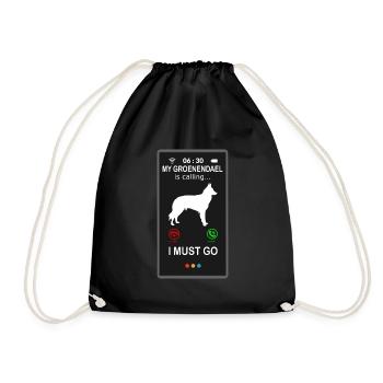 Groenendael Le berger belge appelle - Sac de sport léger - noir - Devant