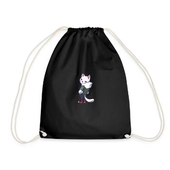 Chat cool / chat doux freshes tenues de miaou. - Sac de sport léger - noir - Devant