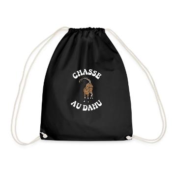 chasse au dahu - Sac de sport léger - noir - Devant
