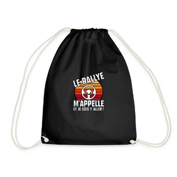 Le rallye m’appelle - Sac de sport léger - noir - Devant