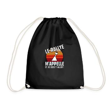 Le rallye m’appelle - Sac de sport léger - noir - Devant