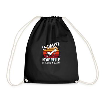 Le rallye m’appelle - Sac de sport léger - noir - Devant