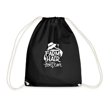 Fermier Fermier Vie Rurale Fermier Cadeau Dicton - Sac de sport léger - noir - Devant