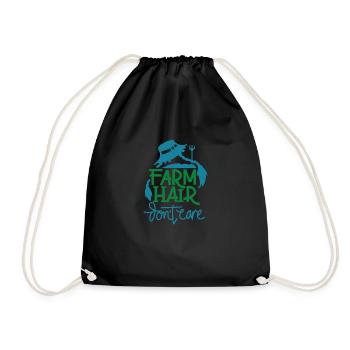 Fermier Fermier Vie Rurale Fermier Cadeau Dicton - Sac de sport léger - noir - Devant