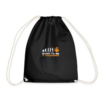 Drum Shirt Cadeau de batteur · Evolution - Sac de sport léger - noir - Devant