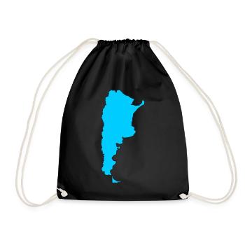 Argentinien Landkarte - Turnbeutel - Schwarz - Vorne