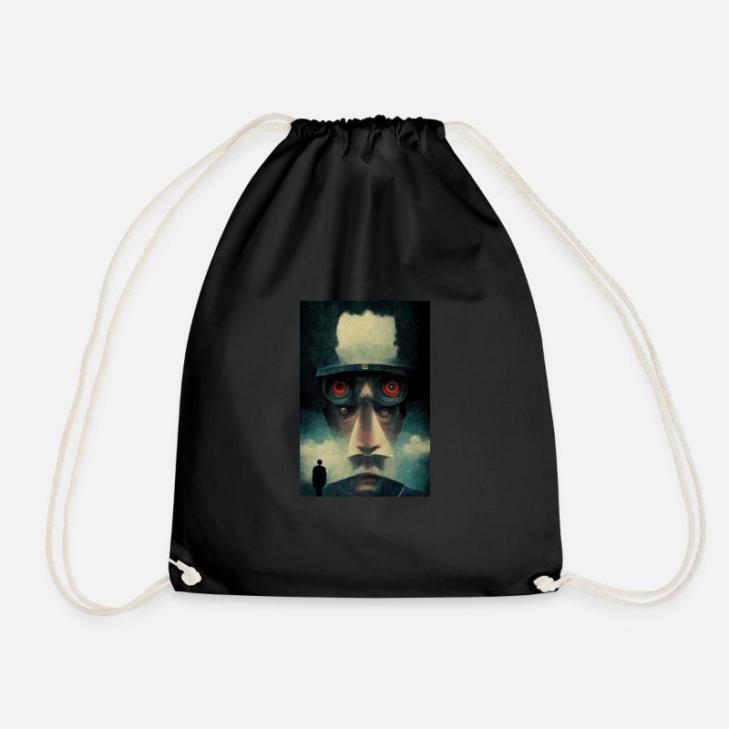 Orwell Design - Drawstring Bag - black