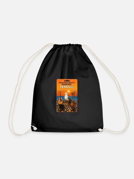 BBB Seagull Action Figure v3 - Drawstring Bag - black