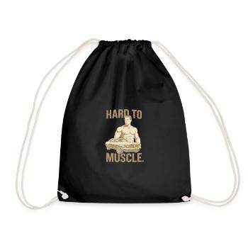Hard to Muscle - Turnbeutel - Schwarz - Vorne