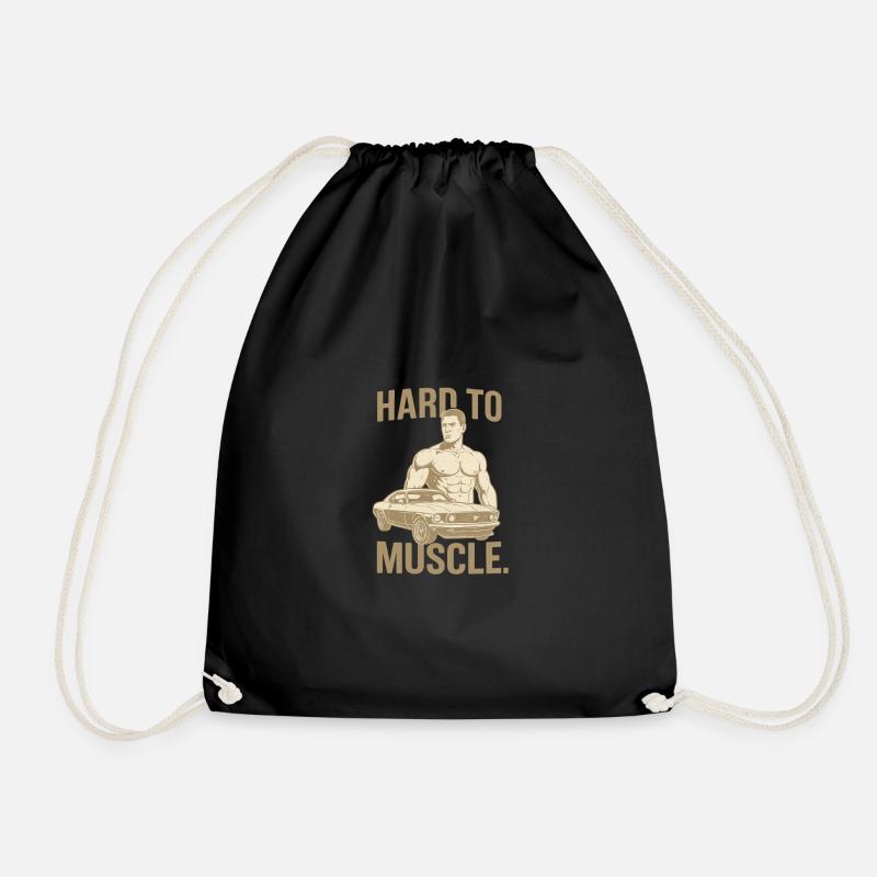 Hard to Muscle - Turnbeutel - Schwarz