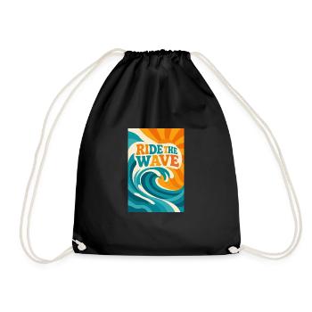 Ride the wave - Sac de sport léger - noir - Devant