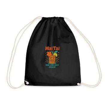Mai Tai - Drawstring Bag - black - Front