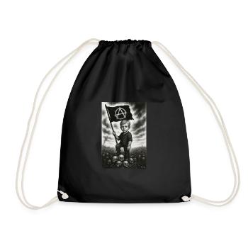 Unisex Anarchist T-Shirt – An Angel Passes - Drawstring Bag - black - Front