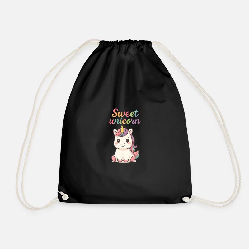 Sweet Unicorn - Turnbeutel - Schwarz