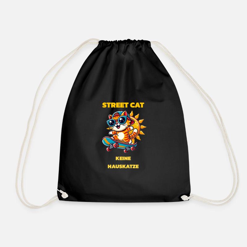 CHAT DES RUES - Sac de sport léger - noir
