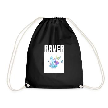 raver - Turnbeutel - Schwarz - Vorne