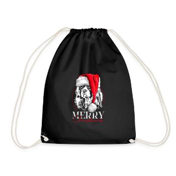 Père Noël Cavalier King Charles Spaniel - Sac de sport léger - noir - Devant