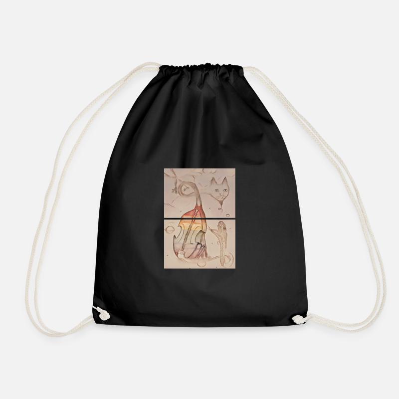 FantasyownArt - Drawstring Bag - black