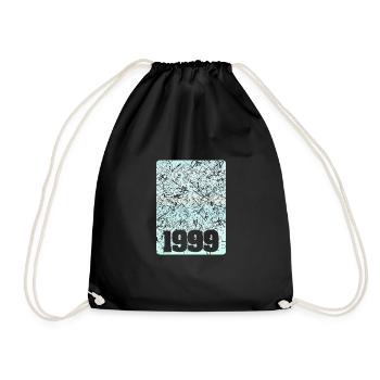 Zahl 1999 - Turnbeutel - Schwarz - Vorne