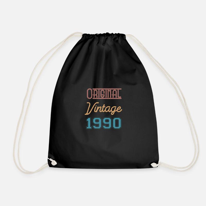 1990 - Vintage Original - Retro - Turnbeutel - Schwarz