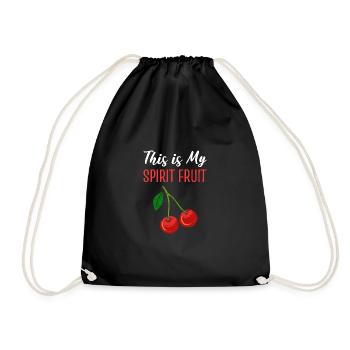 Ghost Fruit Fruit Picker Gift - Drawstring Bag - black - Front
