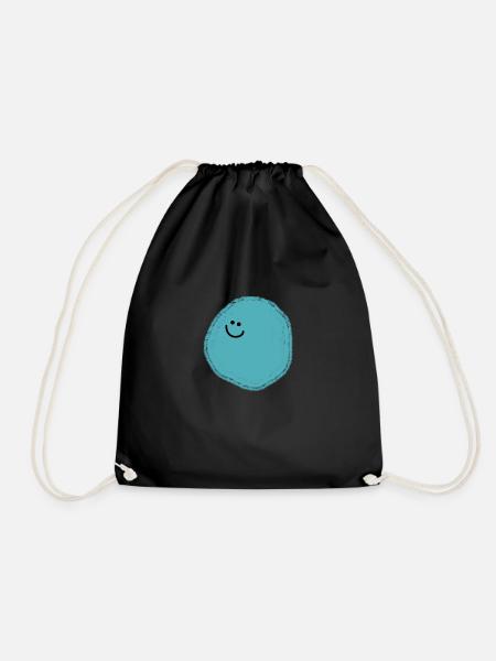 Tiego (Blue Ball) - Drawstring Bag - black