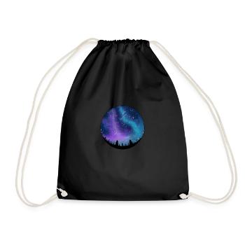 Galaxy dans le ciel nocturne - Sac de sport léger - noir - Devant