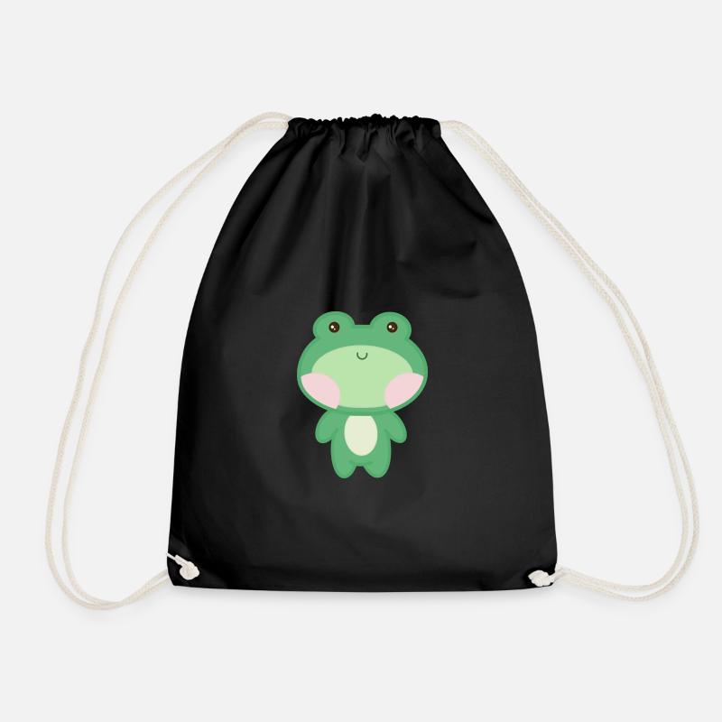 Kleiner Frosch - Turnbeutel - Schwarz
