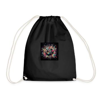 Gamer Art Drone FPV - Drawstring Bag - black - Front