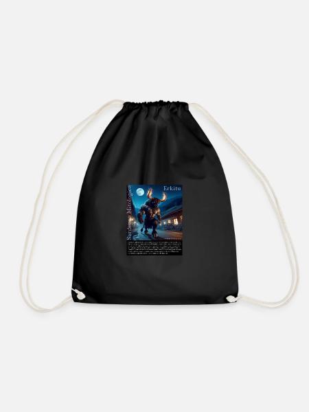 SardaigneBoe01b mythologique - Sac de sport léger - noir