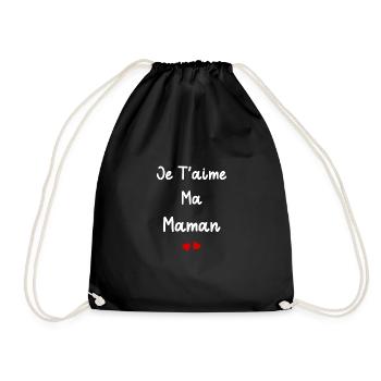je t'aime ma Maman - Sac de sport léger - noir - Devant