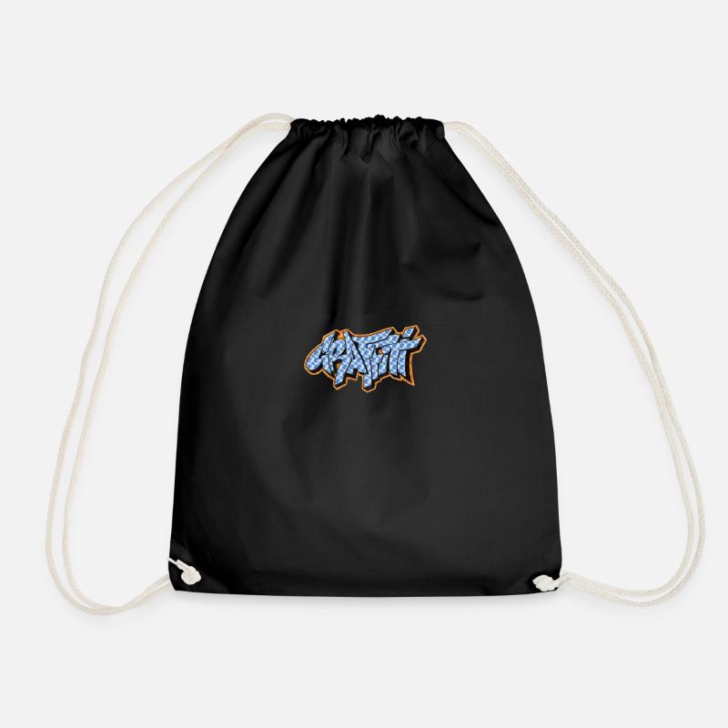 Graffiti - Drawstring Bag - black