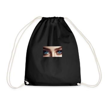 bleu yeux - Sac de sport léger - noir - Devant