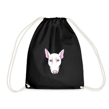 Bull terrier - Sac de sport léger - noir - Devant